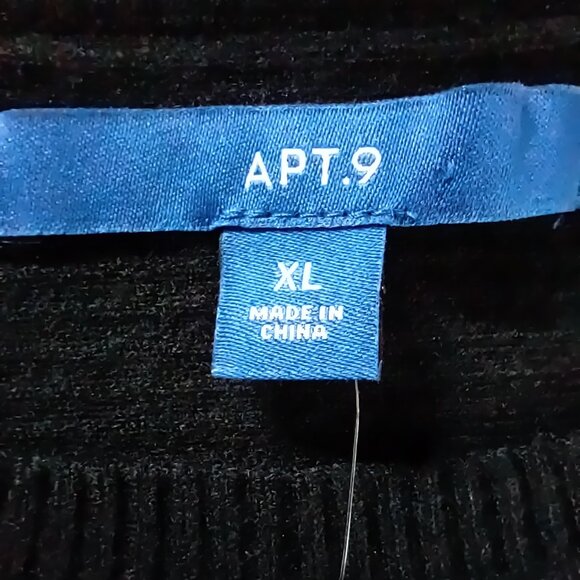 Apt 9 Women's Black Long-sleeved Sweater Size XL - Picture 7 of 10